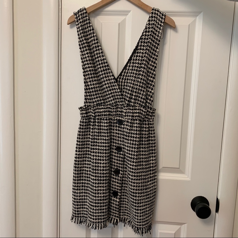 NWOT Zara Houndstooth Knit Dress Size XS - Picture 2 of 5